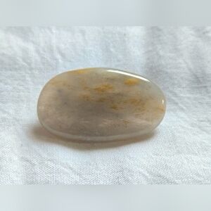 Polished Quartz Stone Brooch